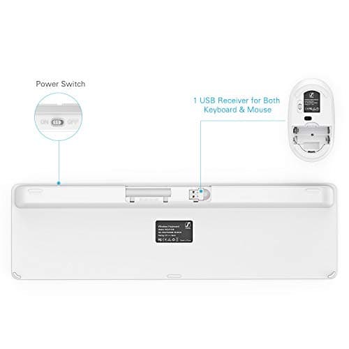 Rosewill RKM-1000 Wireless Slim Keyboard with Optical Mouse image