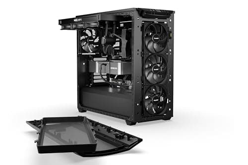 be quiet! Shadow Base 800 DX ATX Mid Tower Black with Tempered Glass Side Panel and USB 3.2 Gen 2 Type-C USB 3.2 Gen 1 Type-A image