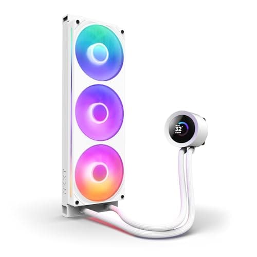 NZXT KRAKEN PLUS RGB 360 MM WHITE AIO LIQUID COOLER WITH 1.54" LCD image