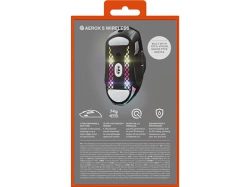 SteelSeries Aerox 5 Bluetooth Wireless Wired Wired Optical Mouse image