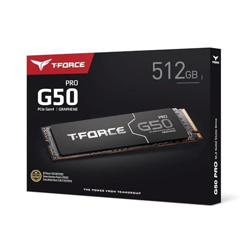 TEAMGROUP T-FORCE G50 512GB SSD M.2-2280 PCIe 4.0 x4 NVMe image