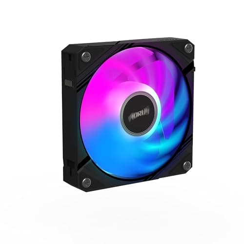 Gigabyte AORUS EZ CHAIN FAN 120mm 60 CFM Black PWM Addressable RGB image