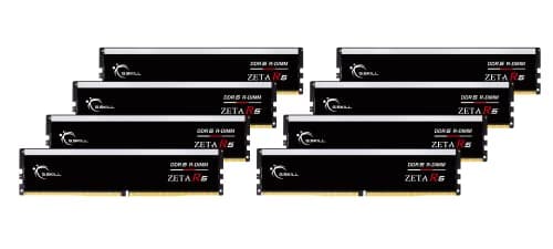 G.Skill Zeta R5 Registered Black / White DDR5-6000 CL30 128GB (8x16GB) image