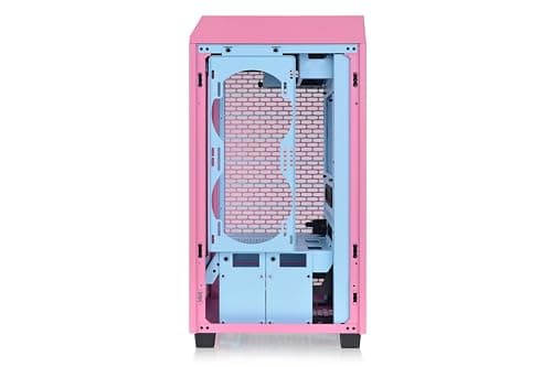 Thermaltake The Tower 200 Mini-ITX Tower Pink Tempered Glass Side Panel image