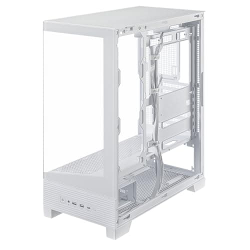 Asus A31 ATX Mid Tower White with Tempered Glass Side Panel and USB 3.2 Gen 1 Type-A Front Panel image