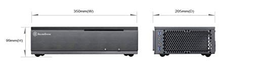 Silverstone ML06B HTPC Black with USB 3.2 Gen 1 Type-A Front Panel image