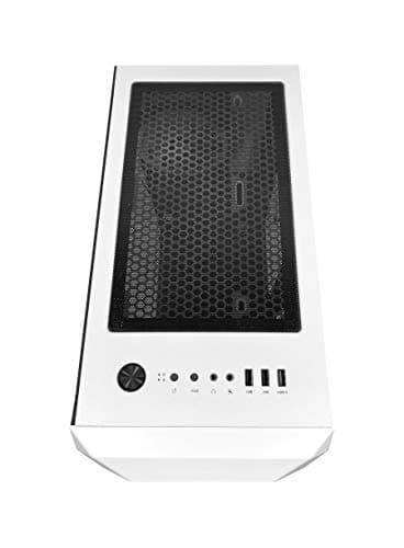 Apevia Prodigy Micro ATX Mini Tower White with Tempered Glass Side Panel and USB 3.2 Gen 1 Type-A USB 2.0 Type-A image