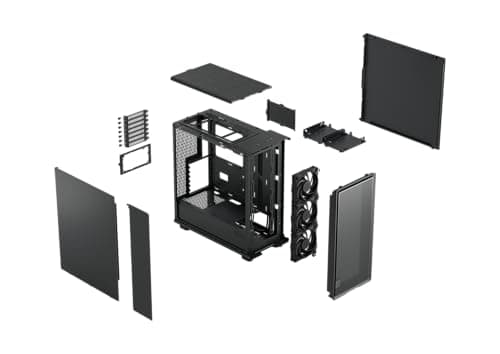 Fractal Design Epoch ATX Mid Tower Black with USB 3.2 Gen 2x2 Type-C USB 3.2 Gen 1 Type-A image