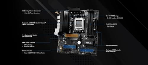 ASRock B850M Pro-A WiFi AM5 DDR5 Micro ATX image