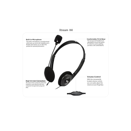 Adesso Xtream H4 Closed Headphones image