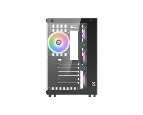 Xigmatek Aquarius Plus ATX Mid Tower Black with Tempered Glass Side Panel and USB 3.2 Gen 1 Type-A / USB 2.0 Type-A image