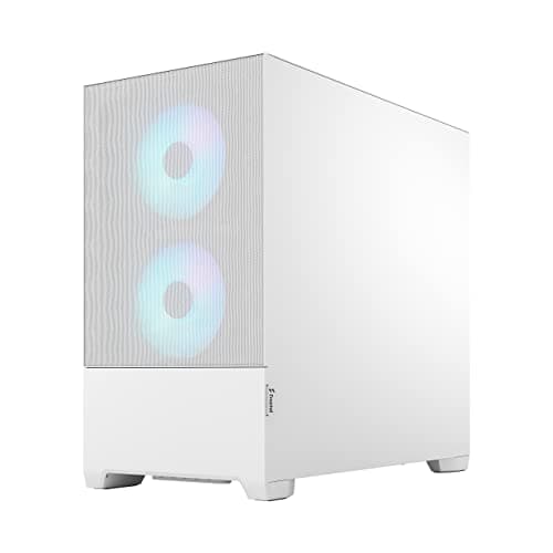 Fractal Design Pop Mini Air Micro ATX Mid Tower White with Tempered Glass Side Panel and USB 3.2 Gen 1 Type-A Front Panel image