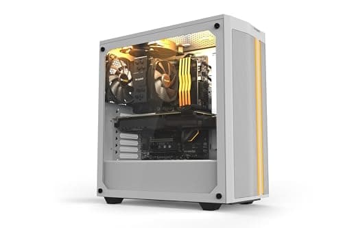 be quiet! Pure Base 500DX ATX Mid Tower White with Tempered Glass Side Panel and USB 3.2 Gen 2 Type-C / USB 3.2 Gen 1 Type-A image