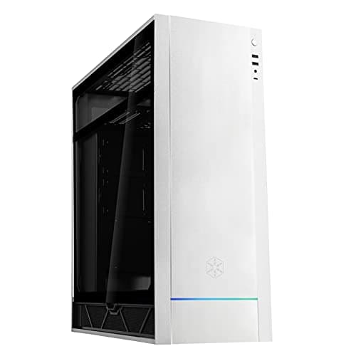 Silverstone ALTA F1 ATX Mid Tower Silver / Black with Tempered Glass Side Panel and USB 3.2 Gen 2 Type-C, USB 3.2 Gen 1 Type-A image