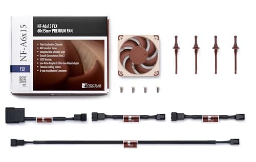 Noctua NF-A6x15 60mm Brown FLX PWM 13.77 CFM image