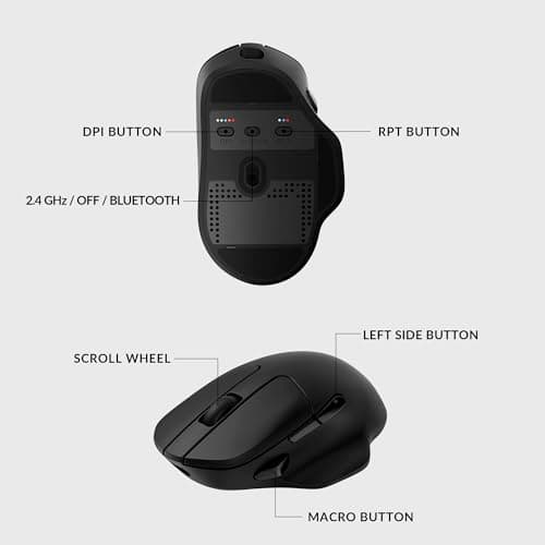 Keychron M7 Bluetooth Wireless Wired Optical Mouse image