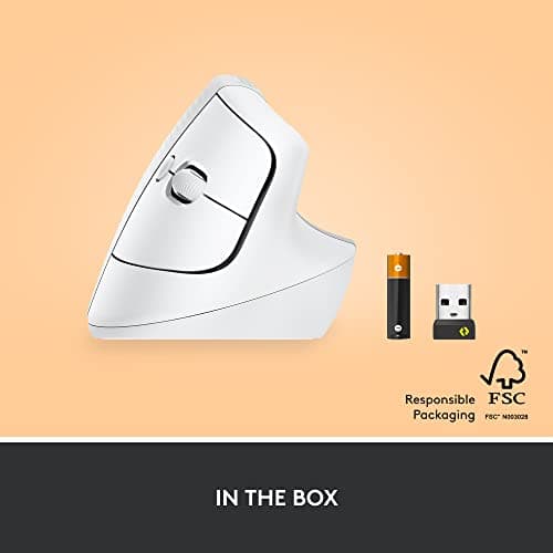 Logitech LIFT Optical Bluetooth Wireless White Mouse image