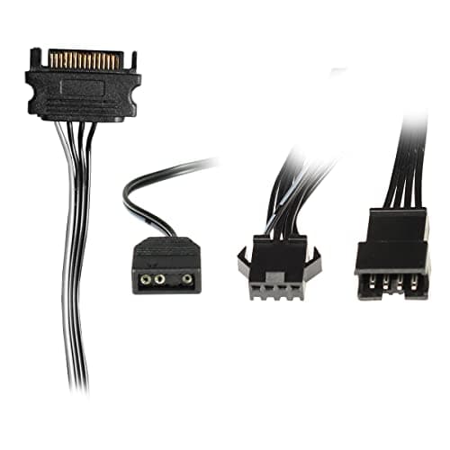 CiT Blade ATX Mid Tower Black Tempered Glass Side Panel ARGB image