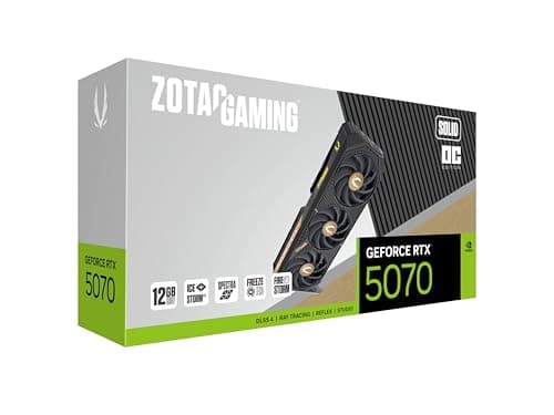 Zotac GAMING SOLID OC GeForce RTX 5070 12GB GDDR7 Black / Copper image