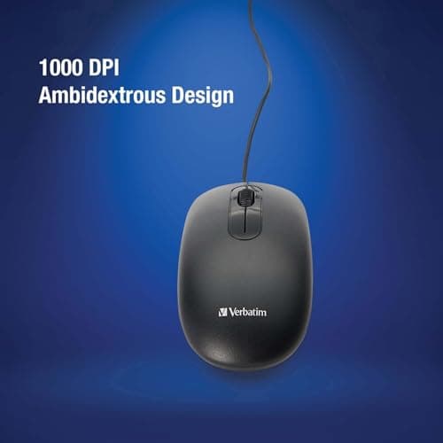 Verbatim 70734 Wired Standard Keyboard with Laser Mouse image