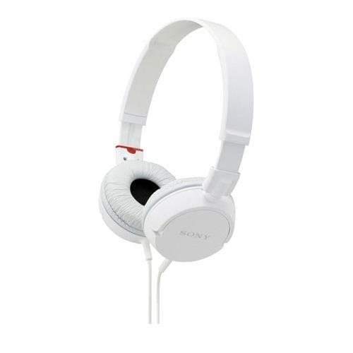 Sony MDR-ZX100 Closed White Headphones image