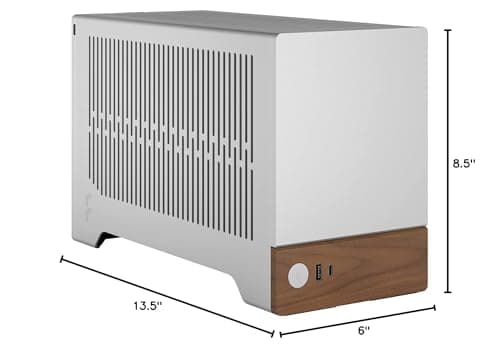 Fractal Design Terra Silver Mini-ITX Small Form Factor PC Case with PCIe 4.0 Riser image