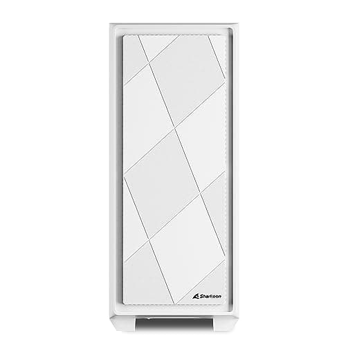 SHARKOON VS8 ATX Mid Tower White RGB Tempered Glass Side Panel image