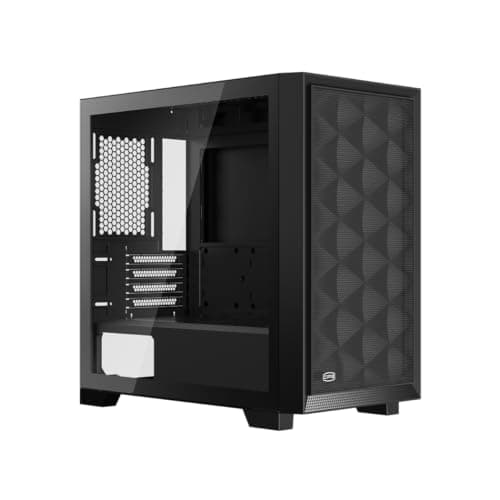 PC Cooler CPS C3D310 Micro ATX Mid Tower Black with ARGB, Tempered Glass Side Panel, and USB 3.2 Gen 1 Type-A image
