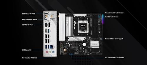 ASRock B850M Pro RS WiFi AM5 DDR5 Micro ATX image