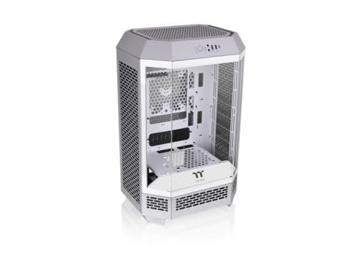 Thermaltake The Tower 300 MicroATX Mini Tower Tempered Glass Side Panel - Limestone image