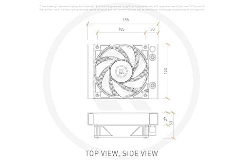 EK AIO Water 120mm D-RGB 66.04 CFM Black image