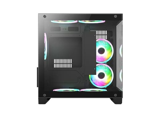 BGears b-Pellucid Micro ATX Mini Tower Black Tinted Tempered Glass Side Panel image