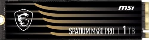 MSI SPATIUM M480 PRO 1TB SSD M.2-2280 PCIe 4.0 x4 NVMe image