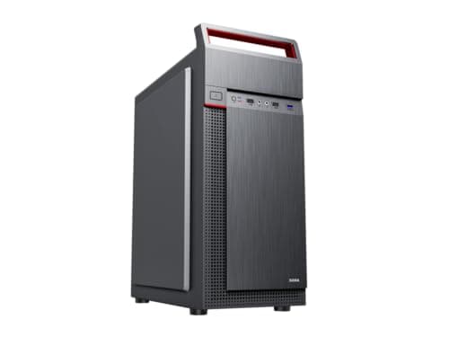 SAMA Sama-S88-BK ATX Mid Tower Black / Red with Tempered Glass Side Panel and USB 3.2 Gen 1 Type-A, USB 2.0 Type-A main image