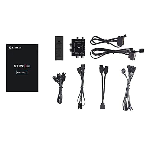 Lian Li ST120 120mm Black PWM Addressable RGB 3-Pack image
