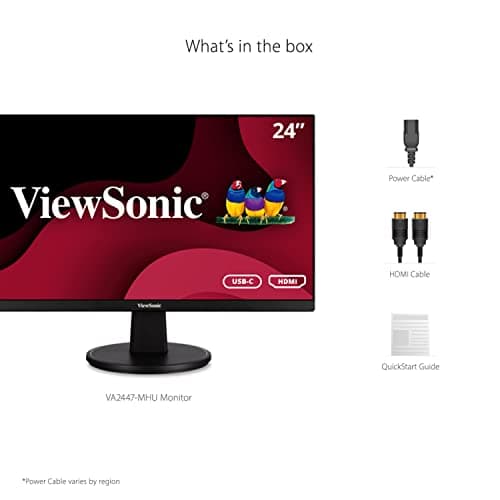 ViewSonic VA2447-MHU 24" 1080p 75Hz VA Monitor image