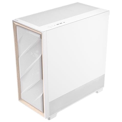 Antec FLUX ATX Mid Tower White / Brown with Tempered Glass Side Panel and USB 3.2 Gen 2 Type-C, USB 3.2 Gen 1 Type-A image
