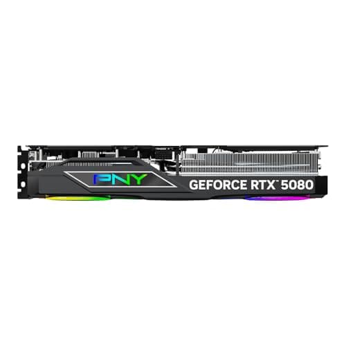 PNY ARGB EPIC-X RGB OC GeForce RTX 5080 16GB GDDR7 Black image