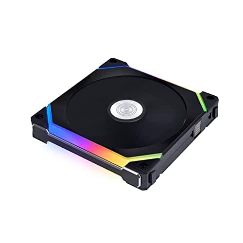 Lian Li UNI FAN SL V2 140mm Black / Silver Addressable RGB PWM 77.6 CFM 1-Pack image