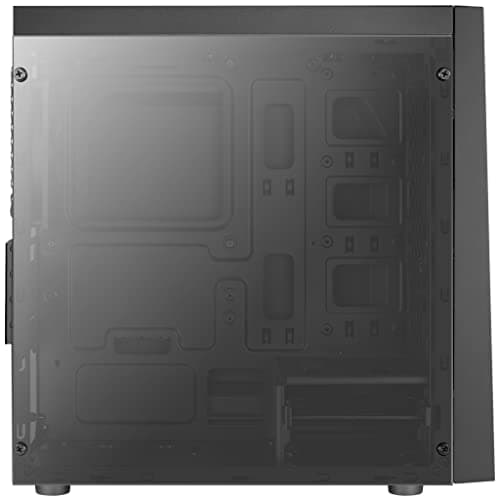 Aerocool Bolt Micro ATX Mini Tower Black with Tempered Glass Side Panel and USB 3.2 Gen 1 Type-A, USB 2.0 Type-A image