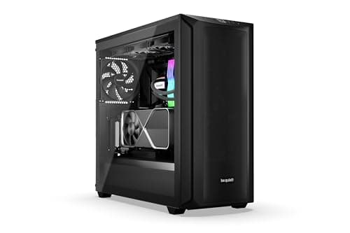 be quiet! Shadow Base 800 ATX Mid Tower Black with Tempered Glass Side Panel and USB 3.2 Gen 2 Type-C / USB 3.2 Gen 1 Type-A image