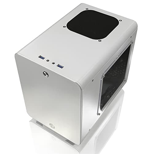 RAIJINTEK Metis Plus Mini-ITX Tower White with Acrylic Side Panel and USB 3.2 Gen 1 Type-A Front Panel image