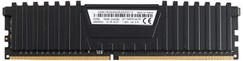 Corsair Vengeance LPX Black / Yellow DDR4-2400 CL14 16GB (2x8GB) image