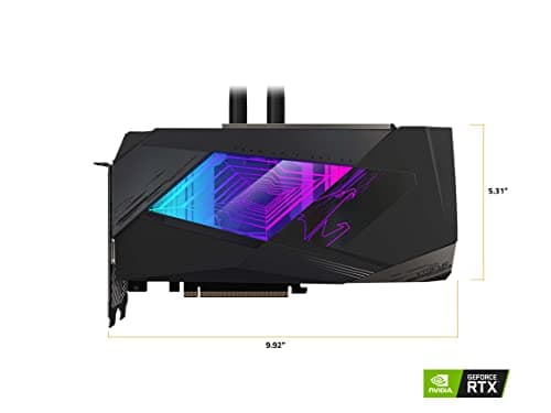 Gigabyte AORUS XTREME WATERFORCE GeForce RTX 3080 LHR 12GB GDDR6X Black image