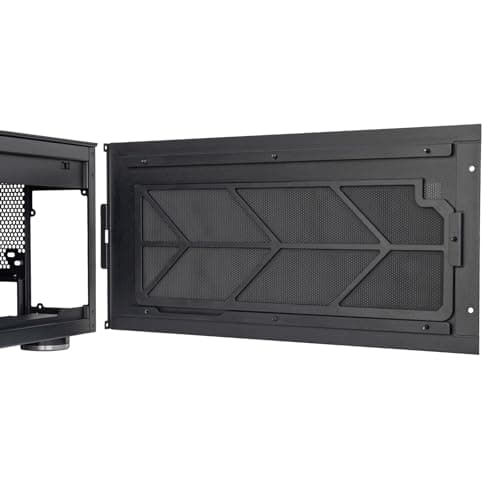 Silverstone Crown 04 HTPC Black with Mesh Side Panel and USB 3.2 Gen 2 Type-C USB 3.2 Gen 1 Type-A image