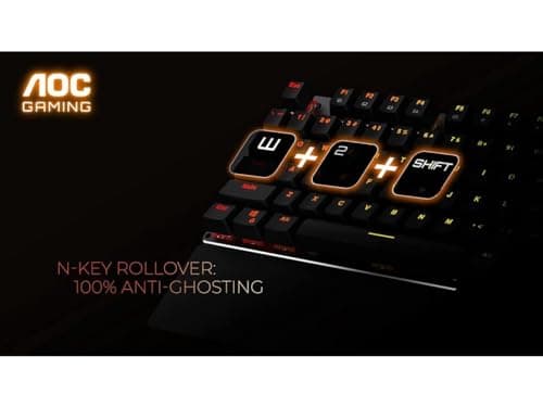 AOC GK500 RGB Outemu Red Wired Gaming Keyboard image