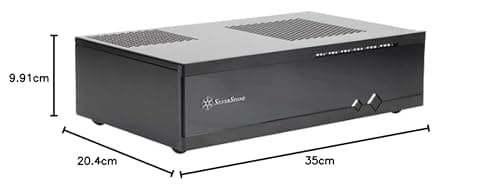 Silverstone ML05B HTPC Black with Front Panel USB 3.2 Gen 1 Type-A image