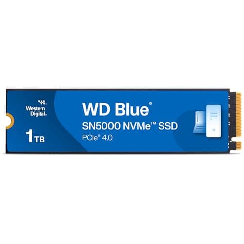 Western Digital WD Blue SN5000 1TB SSD M.2-2280 PCIe 4.0 X4 NVMe image