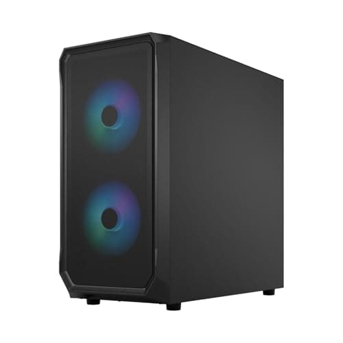 Fractal Design Focus 2 RGB ATX Mid Tower Black Tempered Glass Side Panel image