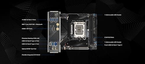 ASRock Z790I Lightning WiFi LGA1700 DDR5 Mini ITX image